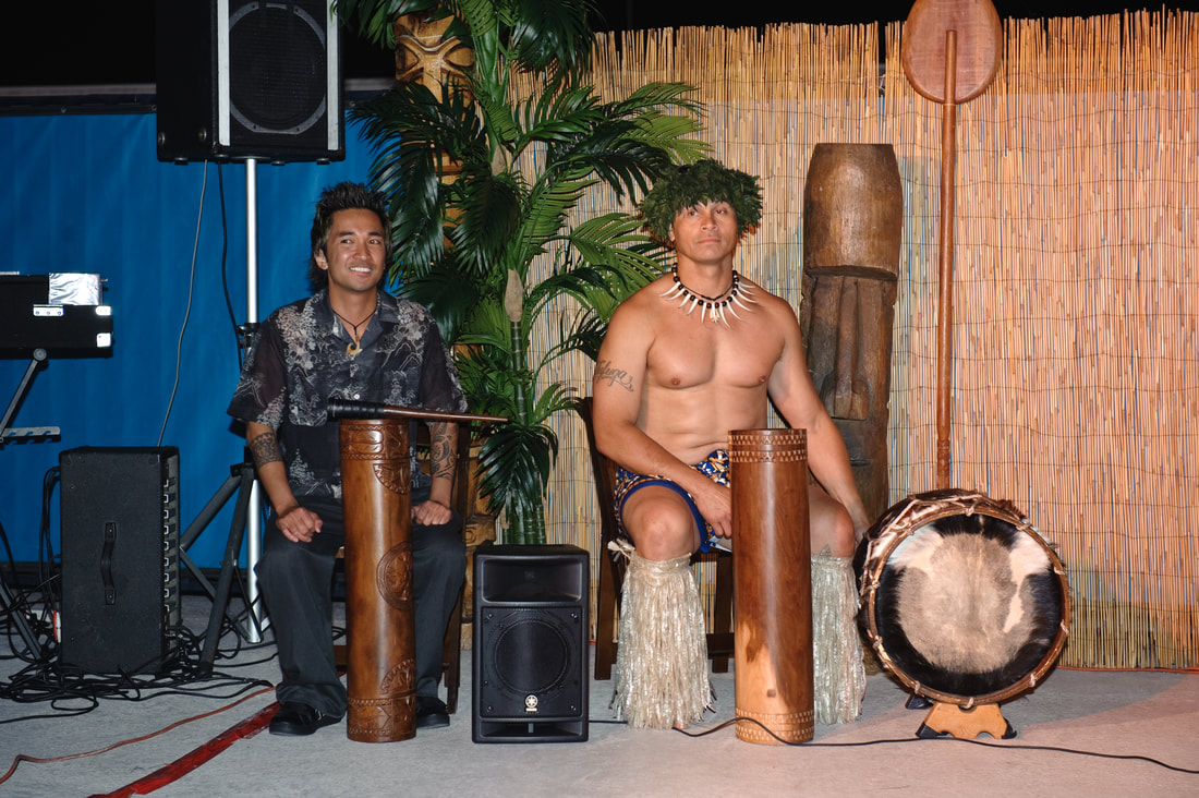 Tahitian Drummers Luau Props